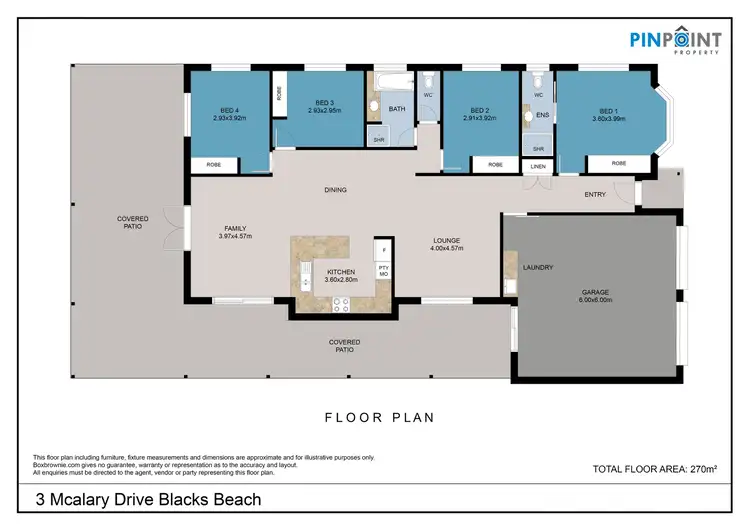 Floorplan of Homely house listing, 3 McAlary Drive, Eimeo QLD 4740
