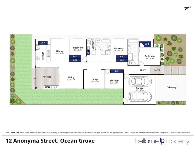 Floorplan of Homely house listing, 12 Anonyma St, Ocean Grove VIC 3226