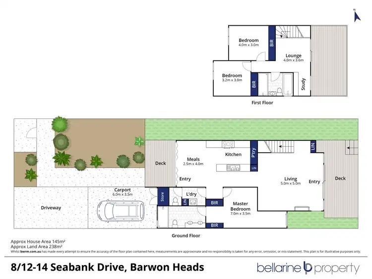 Floorplan of Homely townhouse listing, 8/12-14 Seabank Drive, Barwon Heads VIC 3227