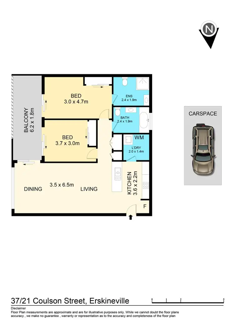 Floorplan of Homely apartment listing, 37/21 Coulson Street, Erskineville NSW 2043
