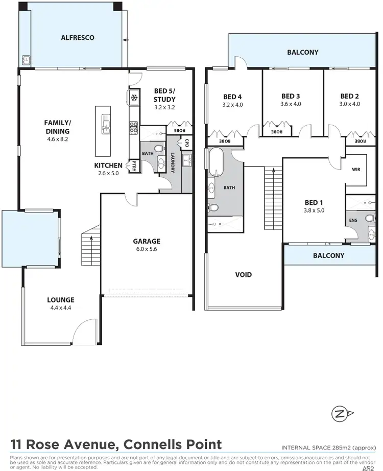 Floorplan of Homely semi-detached listing, 11 Rose Avenue, Connells Point NSW 2221