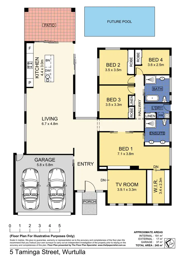 Floorplan of Homely house listing, 5 Taminga Street, Wurtulla QLD 4575