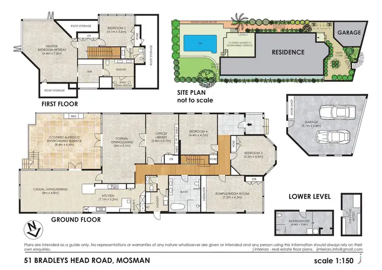 Floorplan of Homely house listing, 51 Bradleys Head Road, Mosman NSW 2088