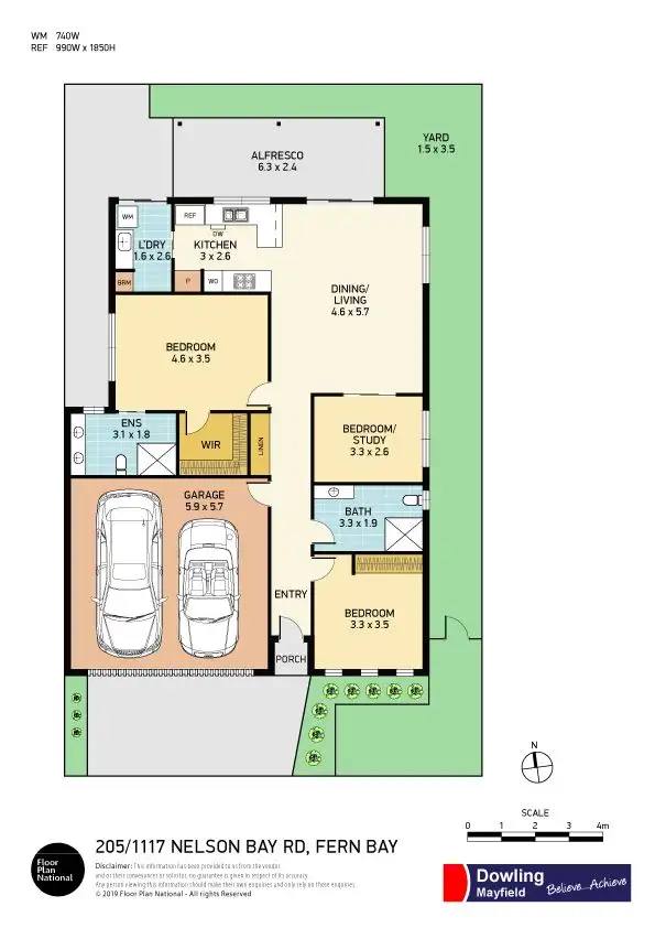 Floorplan of Homely villa listing, 205/1117 Nelson Bay Road, Fern Bay NSW 2295
