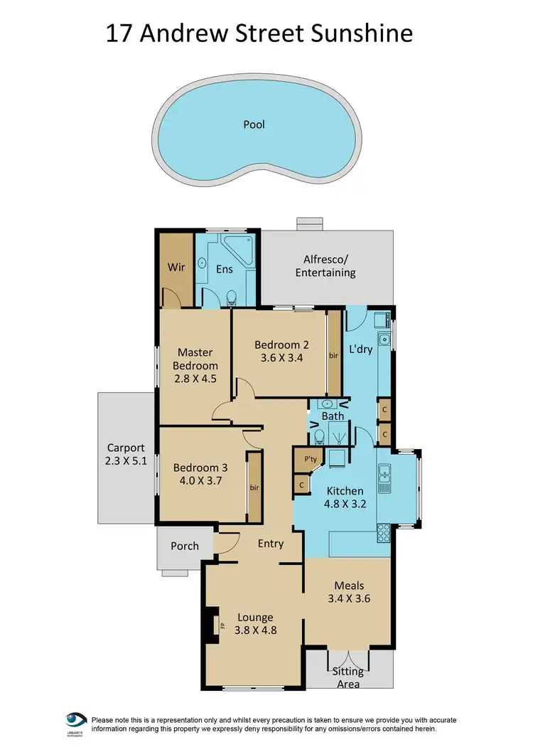 Floorplan of Homely house listing, 17 Andrew Street, Sunshine VIC 3020