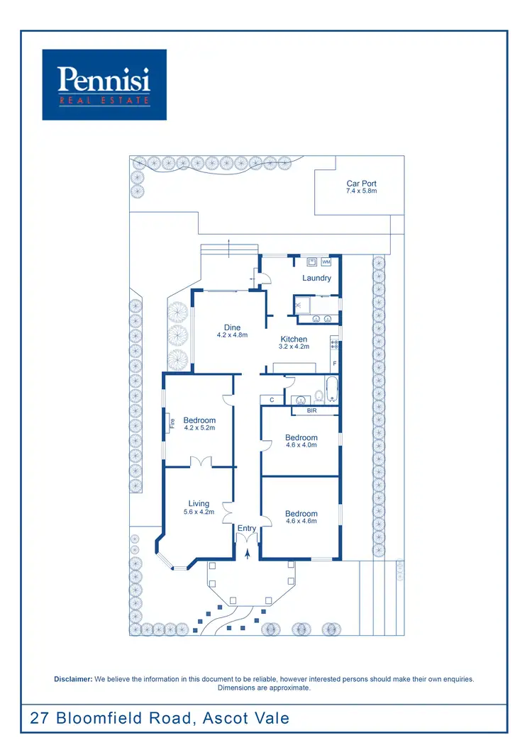 Floorplan of Homely house listing, 27 Bloomfield Road, Ascot Vale VIC 3032