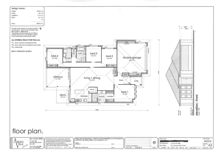 Floorplan of Homely house listing, 15 Andrews Drive, Gatton QLD 4343
