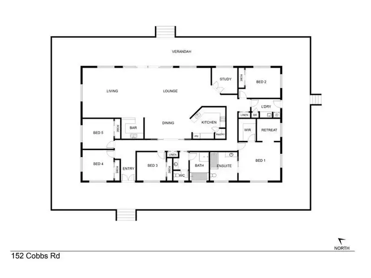 Floorplan of Homely rural property listing, 152 Cobbs Road, Bucca QLD 4670