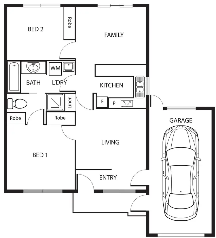 Floorplan of Homely townhouse listing, 10/41 Comrie Street, Wanniassa ACT 2903