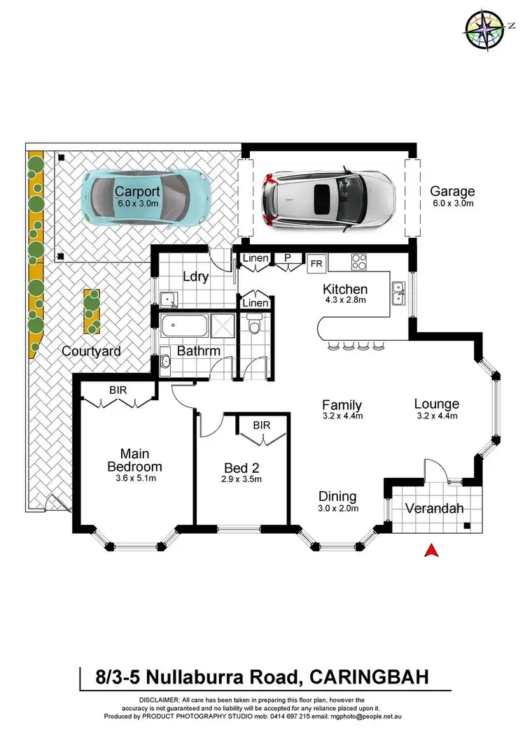 Floorplan of Homely villa listing, 8/3-5 Nullaburra Road, Caringbah NSW 2229