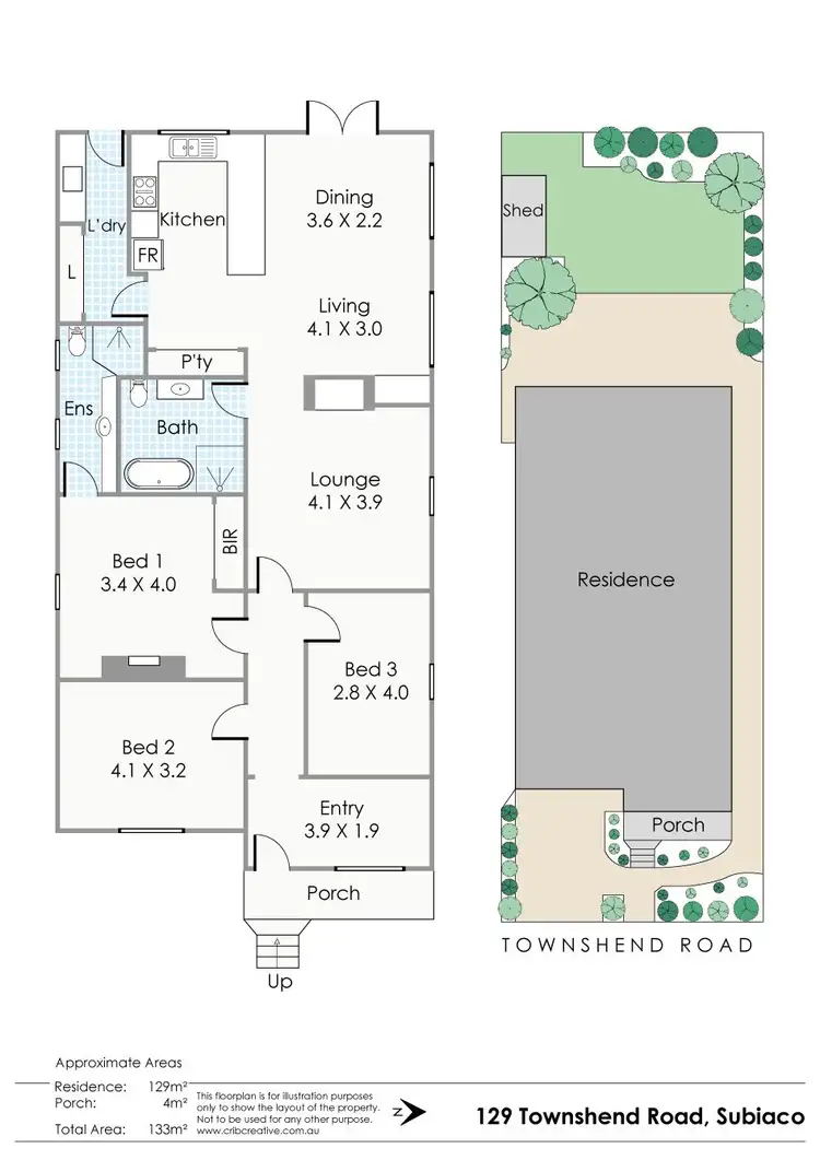 Floorplan of Homely house listing, 129 Townshend Road, Subiaco WA 6008