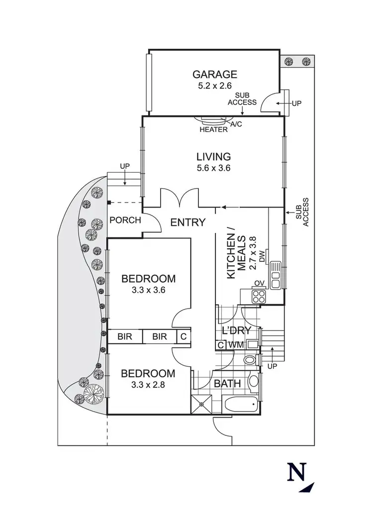 Floorplan of Homely unit listing, 3/82 Park Street, Moonee Ponds VIC 3039