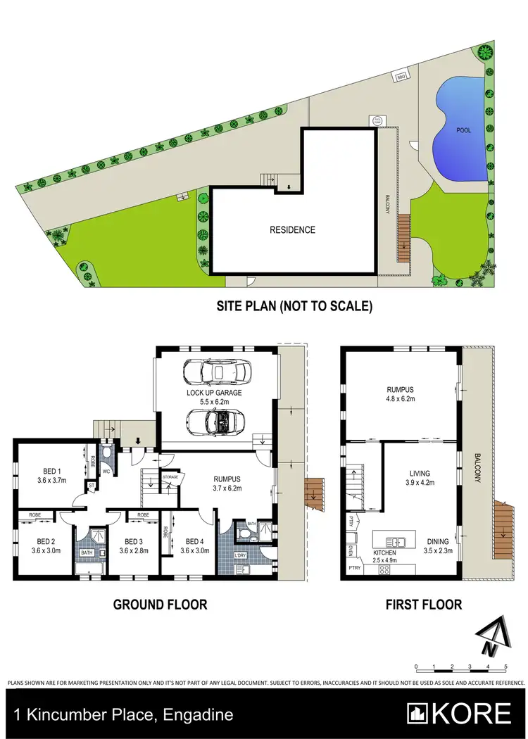 Floorplan of Homely house listing, 1 Kincumber Place, Engadine NSW 2233