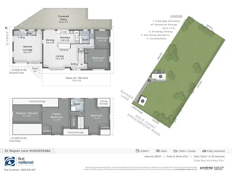 Floorplan of Homely rural property listing, 25 Rayner Lane, Mudgeeraba QLD 4213