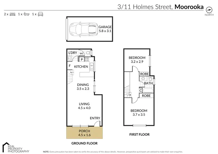 Floorplan of Homely townhouse listing, 3/11 Holmes Street, Moorooka QLD 4105