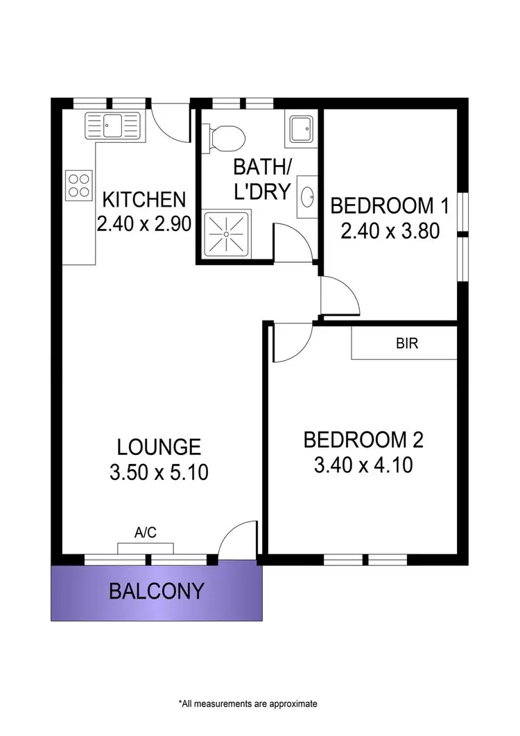 Floorplan of Homely unit listing, 8/7 Craig Street, Greenacres SA 5086