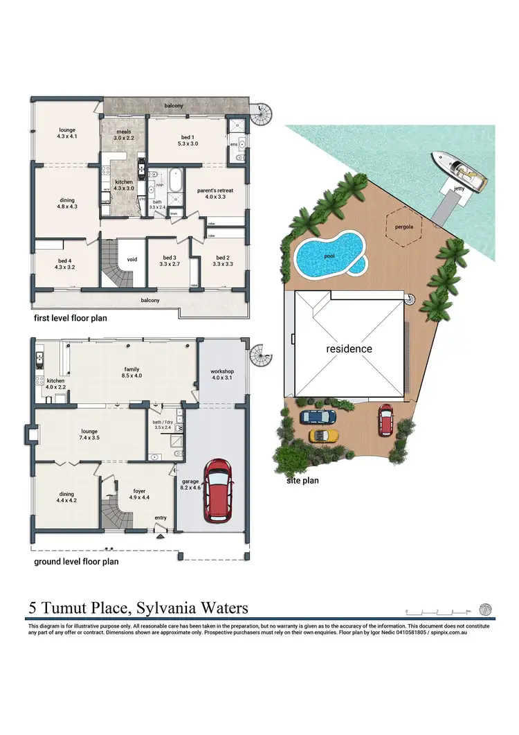 Floorplan of Homely house listing, 5 Tumut Place, Sylvania Waters NSW 2224