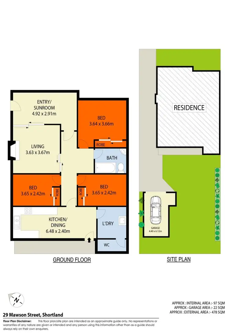 Floorplan of Homely house listing, 29 Mawson Street, Shortland NSW 2307