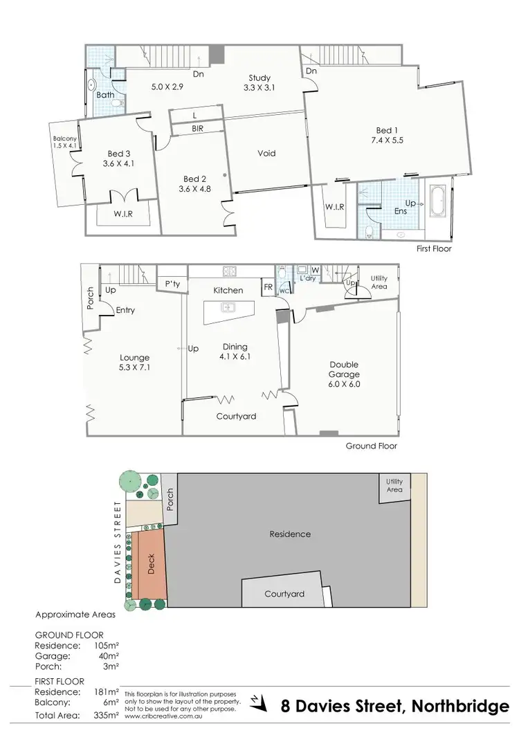 Floorplan of Homely house listing, 8 Davies Street, Northbridge WA 6003