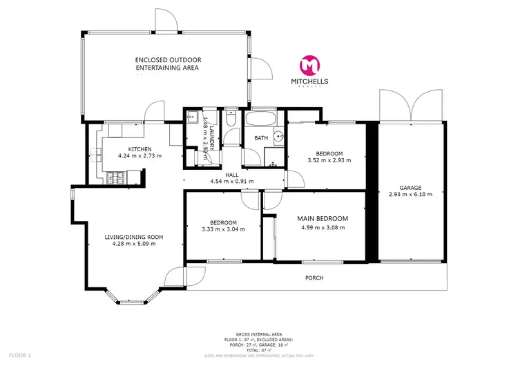 Floorplan of Homely house listing, 3 Oregan Drive, Craignish QLD 4655