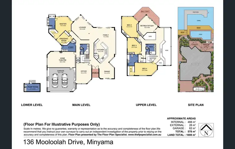 Floorplan of Homely house listing, 136 Mooloolah Drive, Minyama QLD 4575