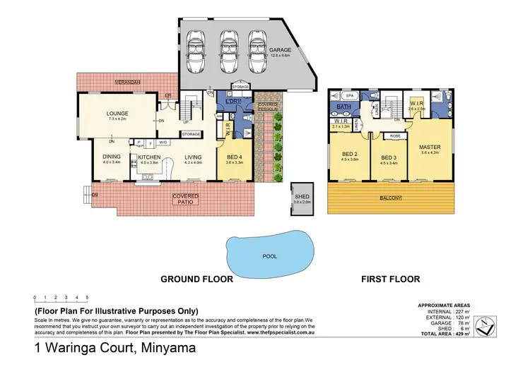 Floorplan of Homely house listing, 1 Waringa Court, Minyama QLD 4575