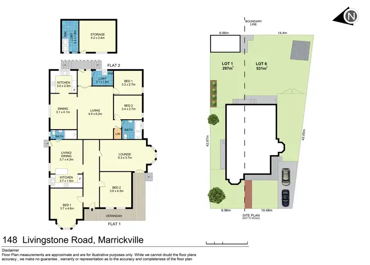 Floorplan of Homely house listing, 148 Livingstone Road, Marrickville NSW 2204