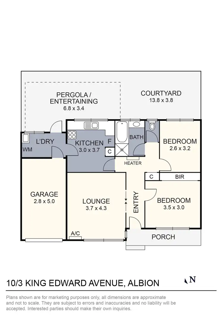 Floorplan of Homely unit listing, 10/3 King Edward Avenue, Albion VIC 3020
