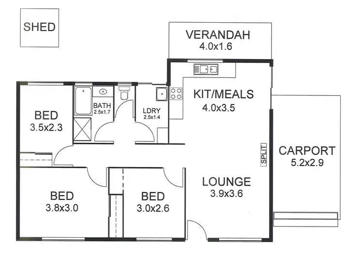 Floorplan of Homely house listing, 11 Herron Grove, Murray Bridge SA 5253