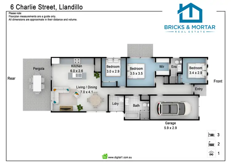Floorplan of Homely house listing, 6 Charlie Street, Jordan Springs NSW 2747