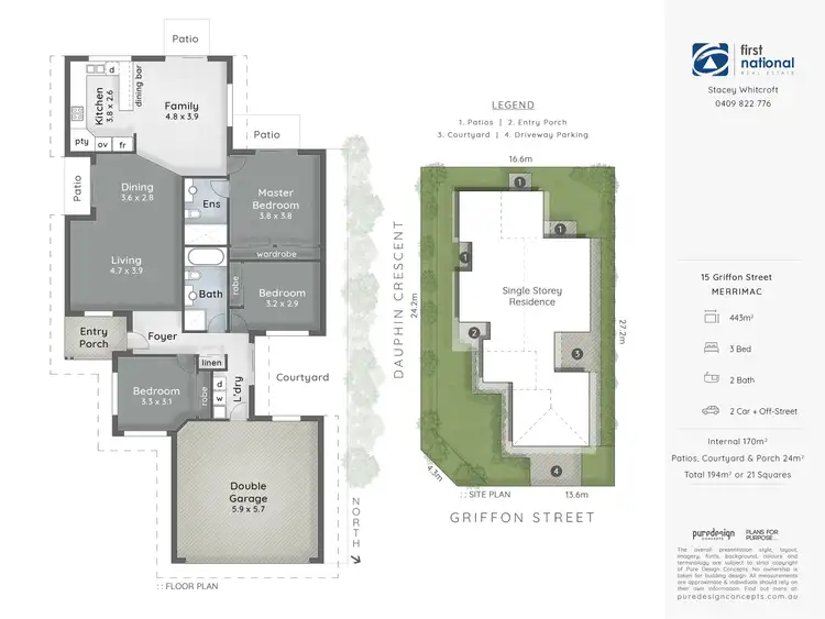Floorplan of Homely house listing, 15 Griffon Street, Merrimac QLD 4226