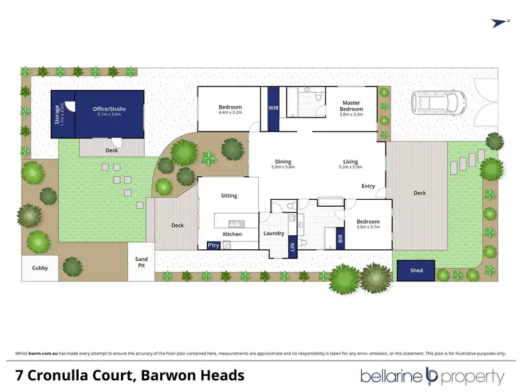 Floorplan of Homely house listing, 7 Cronulla Court, Barwon Heads VIC 3227
