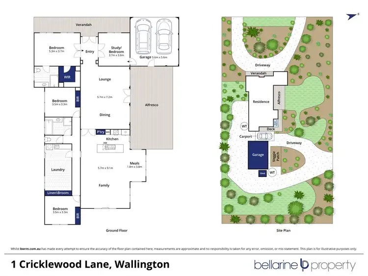Floorplan of Homely rural property listing, 1 Cricklewood Lane, Wallington VIC 3222