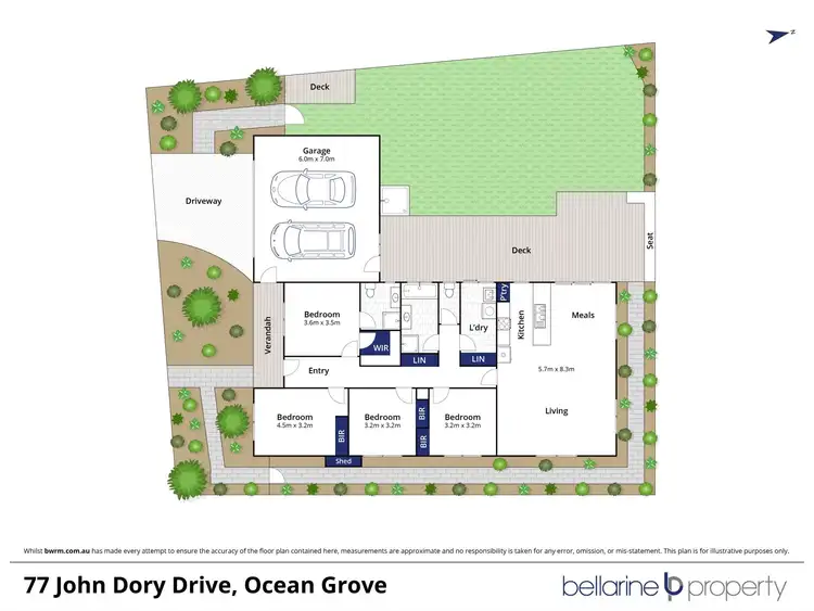 Floorplan of Homely house listing, 77 John Dory Drive, Ocean Grove VIC 3226