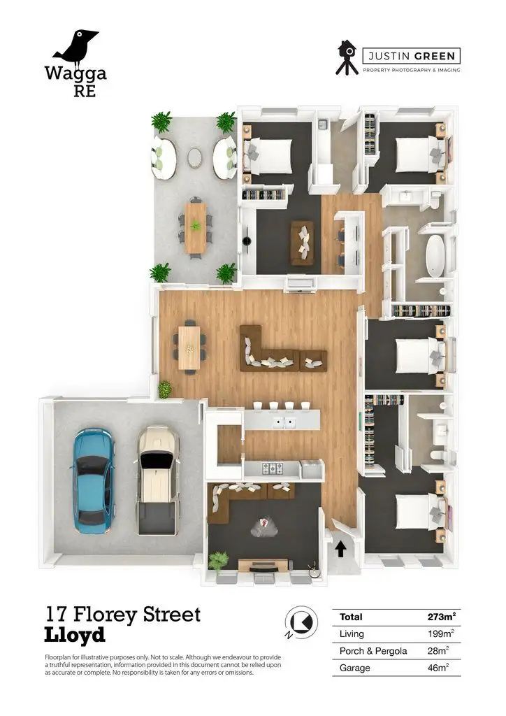 Floorplan of Homely house listing, 17 Florey Street, Lloyd NSW 2650