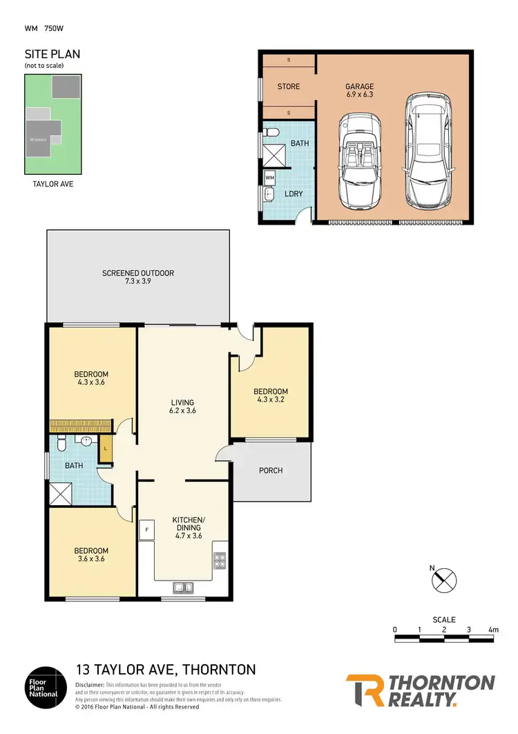 Floorplan of Homely house listing, 13 Taylor Avenue, Thornton NSW 2322