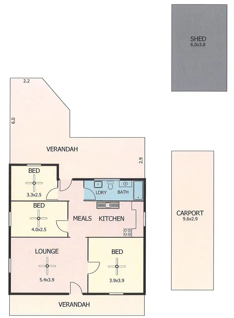 Floorplan of Homely house listing, 21 Gray Street, Murray Bridge SA 5253