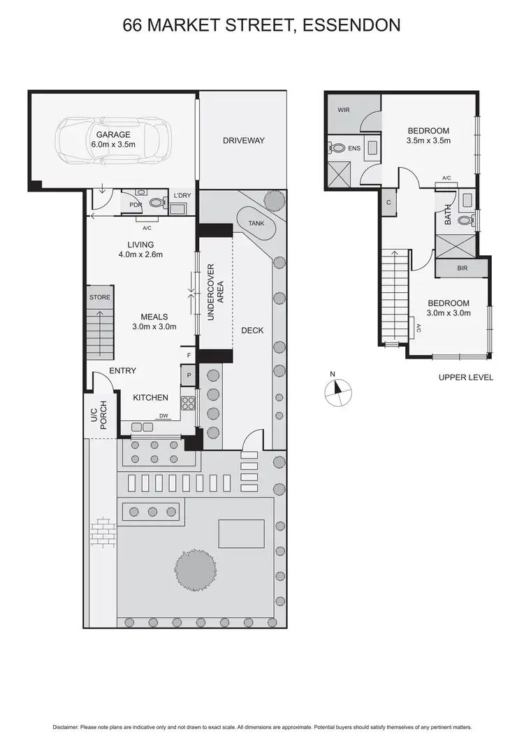 Floorplan of Homely townhouse listing, 66 Market Street, Essendon VIC 3040