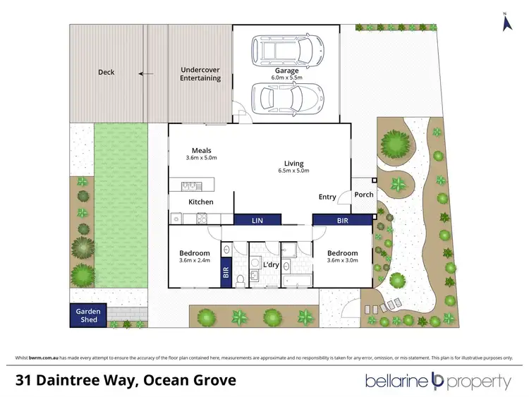 Floorplan of Homely house listing, 31 Daintree Way, Ocean Grove VIC 3226