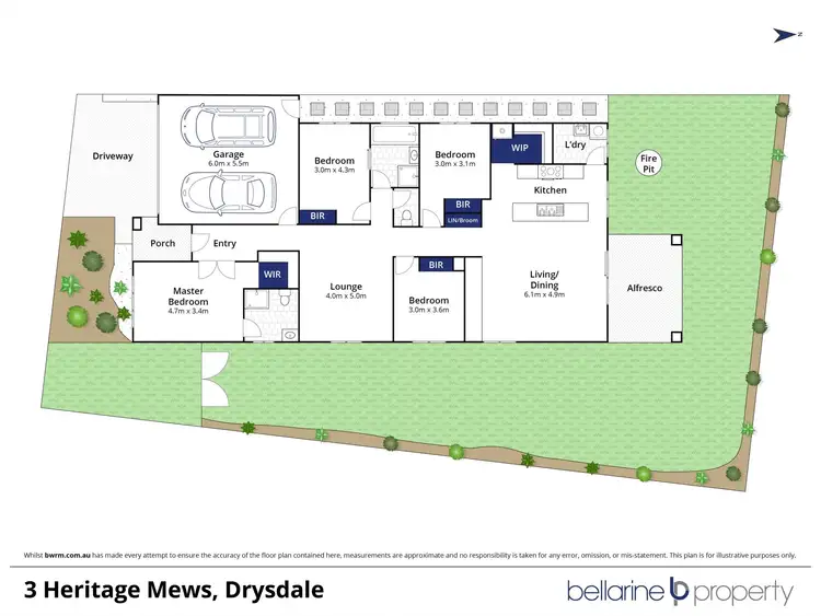 Floorplan of Homely house listing, 3 Heritage Mews, Drysdale VIC 3222