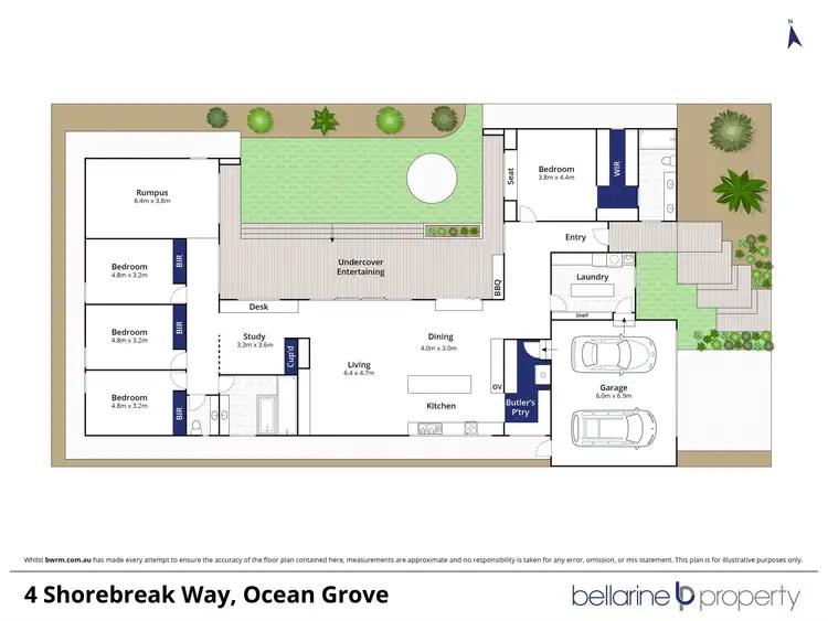Floorplan of Homely house listing, 4 Shorebreak Way, Ocean Grove VIC 3226