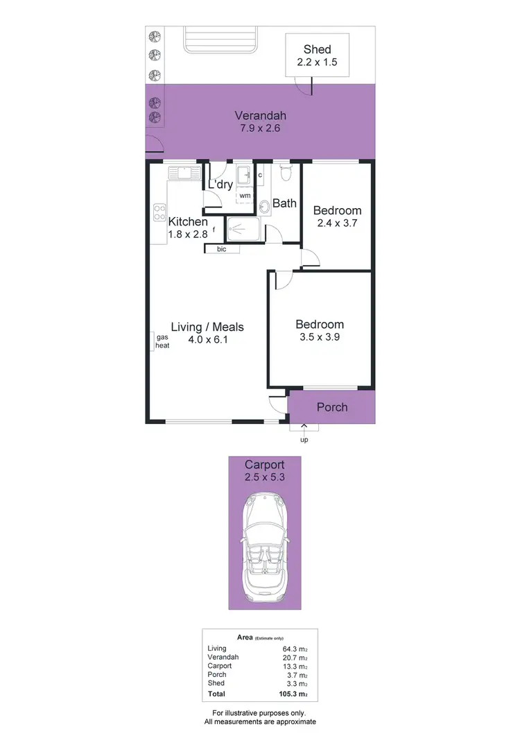 Floorplan of Homely unit listing, 4/314 - 316 Main South Road, Morphett Vale SA 5162