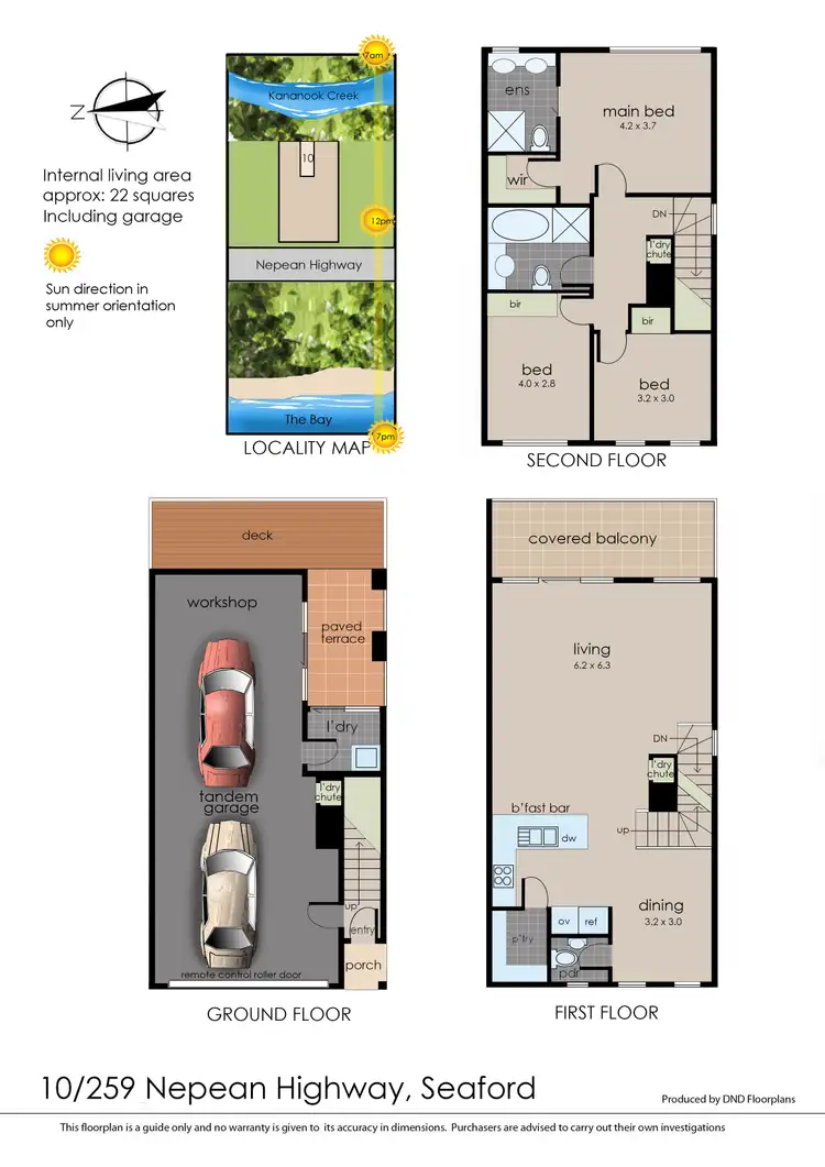 Floorplan of Homely townhouse listing, 10/259 Nepean Highway, Seaford VIC 3198