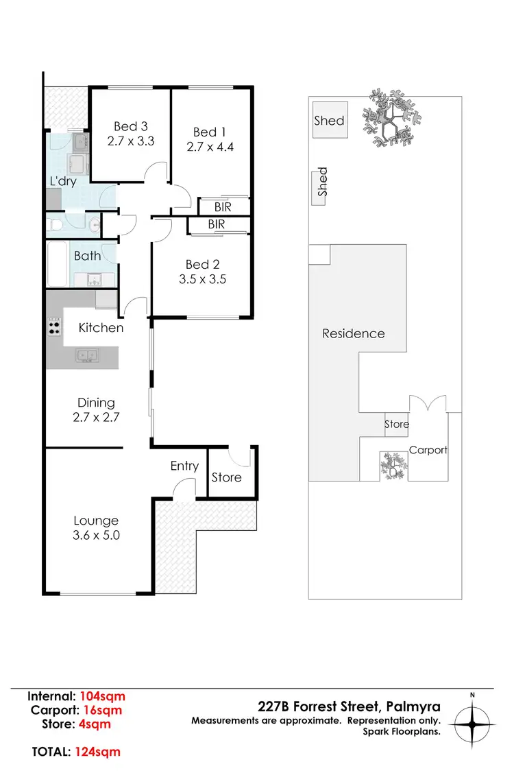 Floorplan of Homely house listing, 227B Forrest Street, Palmyra WA 6157