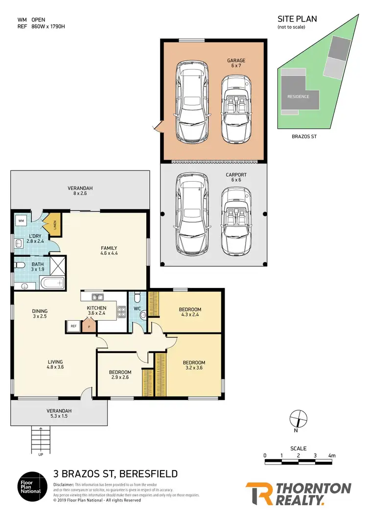 Floorplan of Homely house listing, 3 Brazos Street, Beresfield NSW 2322