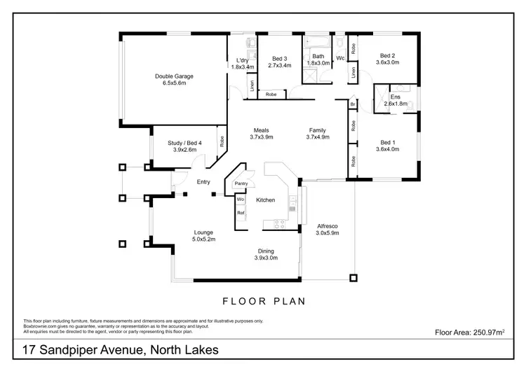 Floorplan of Homely house listing, 17 Sandpiper Avenue, North Lakes QLD 4509