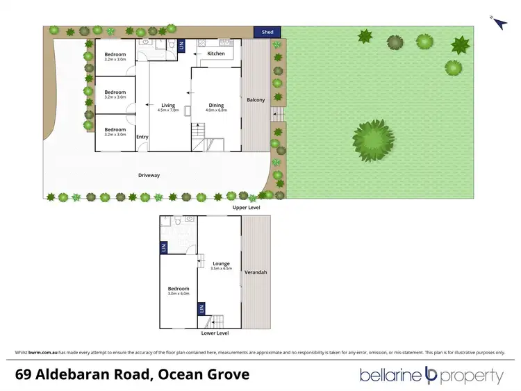 Floorplan of Homely house listing, 69 Aldebaran Road, Ocean Grove VIC 3226