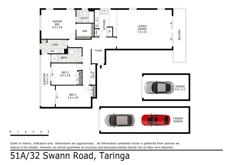 Floorplan of Homely apartment listing, 51A/32 Swann Road, Taringa QLD 4068