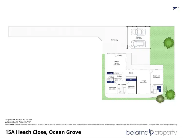 Floorplan of Homely townhouse listing, 15A Heath Close, Ocean Grove VIC 3226