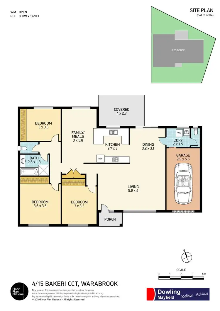 Floorplan of Homely house listing, 4/15 Bakeri Circuit, Warabrook NSW 2304